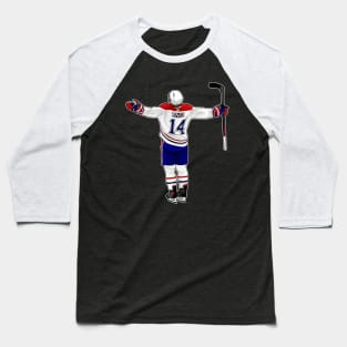 Nick Suzuki #14 Reaction Baseball T-Shirt